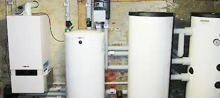 Eingebautes Blockheizkraftwerk von Viessmann